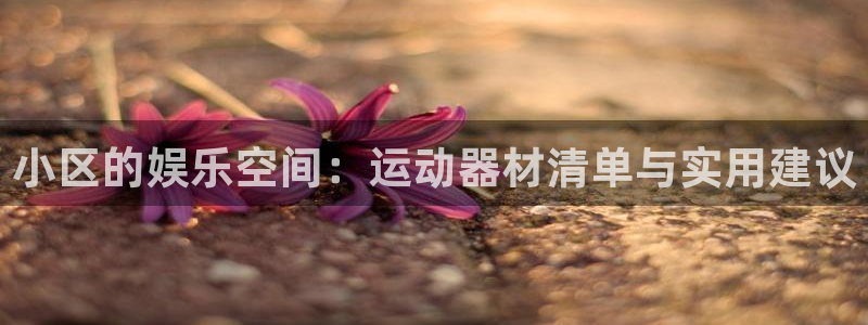 fb体育:小区的娱乐空间:运动器材清单与实用建议